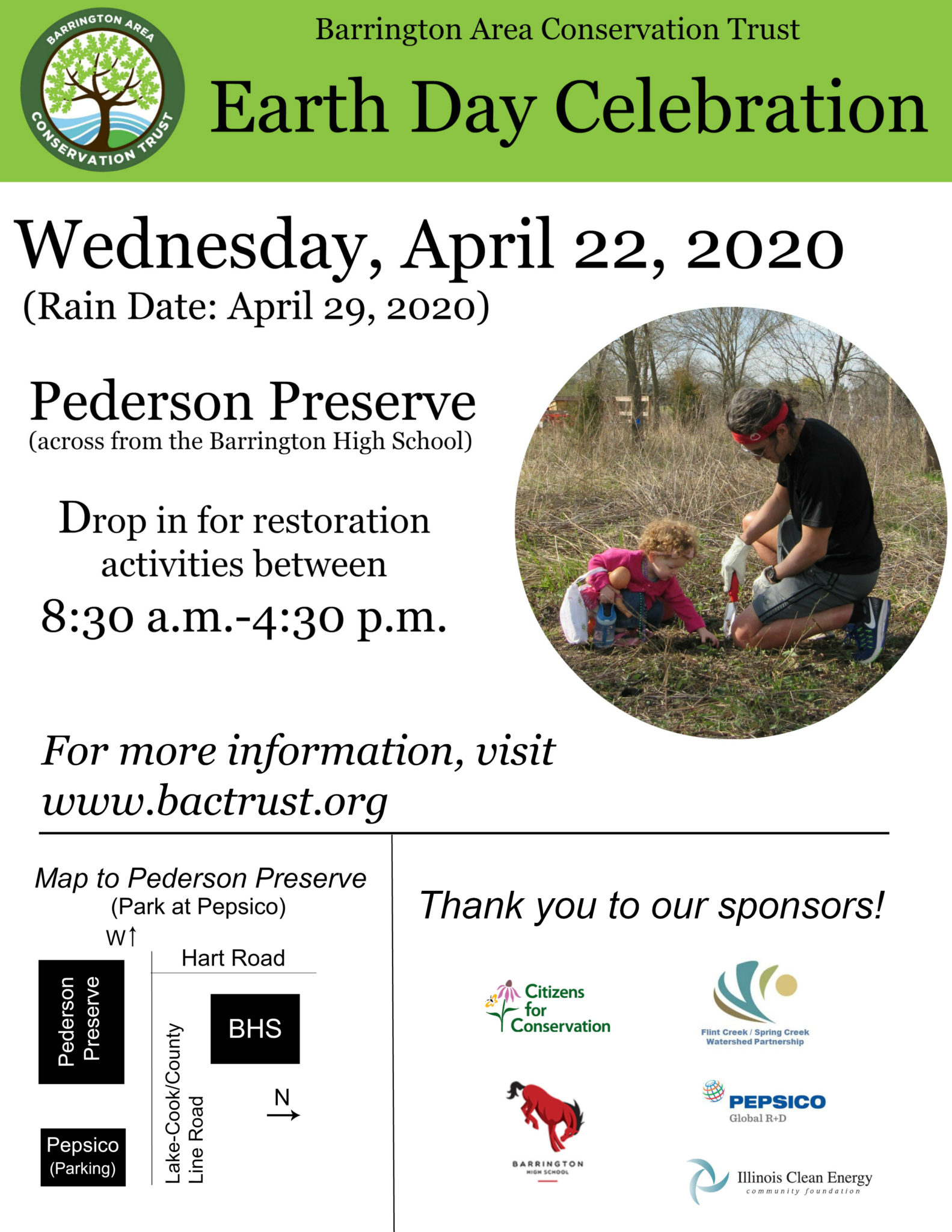 BACT Earth Day Celebration - Postponed - Cuba Township, Illinois 60010 