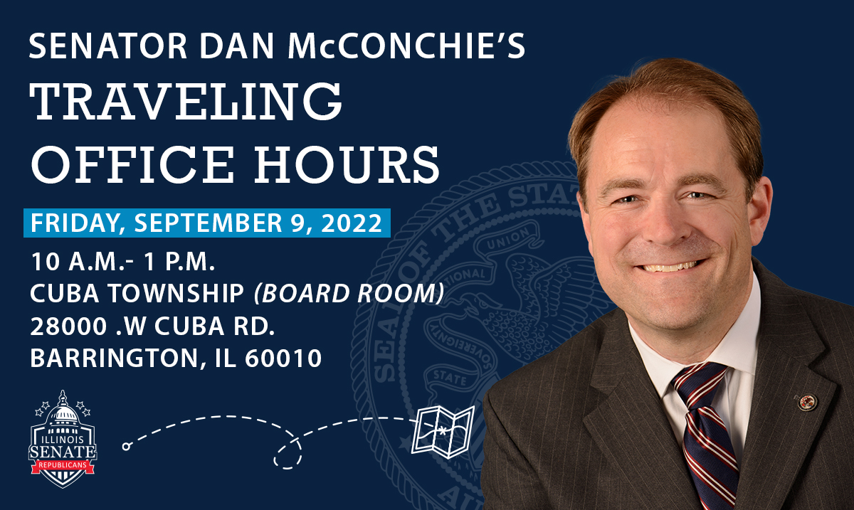 Senator Dan McConchie's Traveling Office Hours Cuba Township